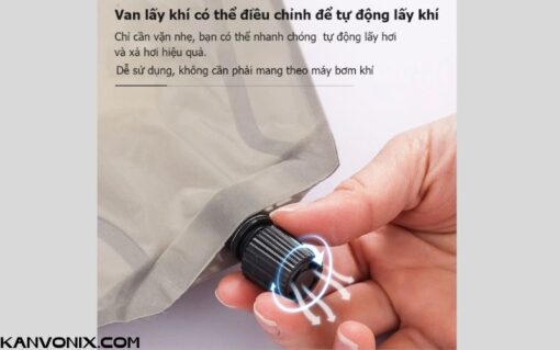 Đệm hơi tự phồng kèm gối tự bơm hơi